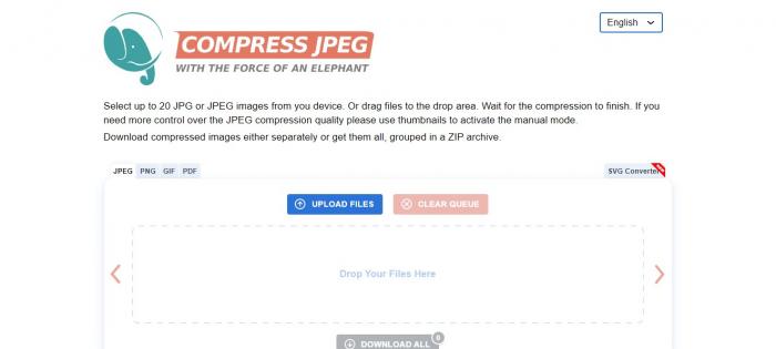 Compress JPEG.